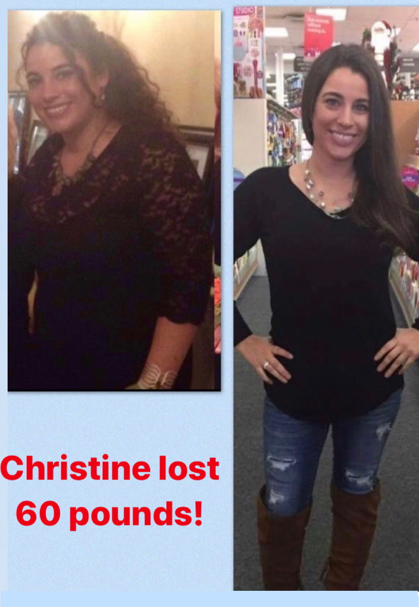 Christine lost 60 pounds